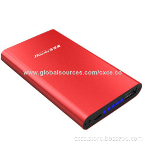 Emergency Charger, 4,400mAh Li-polymer, Small Size, Metal Cover, PB26